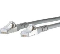 Metz Connect 1308455033-E RJ45 Câble réseau, câble patch CAT 6a S/FTP 5.00 m gris avec cliquet dencastrement 1 pc(s)