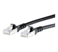 Metz Connect 1308457000-E RJ45 Câble réseau, câble patch CAT 6a S/FTP 7.00 m noir avec cliquet d'