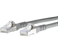 Metz Connect 1308457033-E RJ45 Câble réseau, câble patch CAT 6a S/FTP 7.00 m gris avec cliquet d'encastrement 1 pc(s)