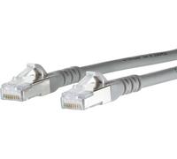 Metz Connect 130845B033-E RJ45 Câble réseau, câble patch CAT 6a S/FTP 20.00 m gris avec cliquet d'encastrement 1 pc(s)