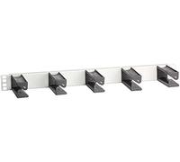 'Metz Connect 130894 - 02 - 03-e Panneau de Gestion de Cables Accessoire de Racks - Accessoire de Rack (Panneau de Gestion de câbles, Noir, Gris, en Plastique, 1U, 19, 483 mm)