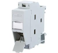 Metz Connect 1309a07003-e Prise Réseau Profilé Gris Clair S669492