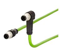 Metz Connect 142M1D19010 M12 Câble réseau, câble patch CAT 5e SF/FTP 1.00 m
