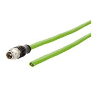 Metz Connect 142M2X10050 M12 Câble réseau, câble patch CAT 6a S/FTP 5.00 m vert