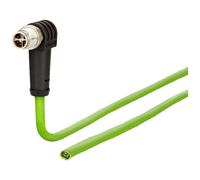 Metz Connect 142M2XC0010 M12 Câble réseau, câble patch CAT 6a S/FTP 1.00 m vert