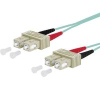 Metz Connect 151J1EOEO10E fibre optique FO Câble de raccordement [2x SC mâle - 2x SC mâle] 50/125 µ Multimode OM3 1.00 m