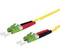 Metz Connect 151P1JAJA50E fibre optique FO Câble de raccordement 5.00 m jaune [2x LC mâle - 2x LC mâle] 9/125 µ Singlemode OS2