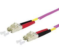 Metz Connect 151S1JOJO10E fibre optique FO Câble de raccordement 1.00 m violet [2x LC mâle - 2x LC mâle] 50/125 µ Multimode OM4