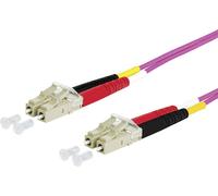 Metz Connect 151S1JOJO10E fibre optique FO Câble de raccordement [2x LC mâle - 2x LC mâle] 50/125 µ Multimode OM4 1.00 m