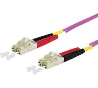 Metz Connect 151S1JOJO20E fibre optique FO Câble de raccordement 2.00 m violet [2x LC mâle - 2x LC mâle] 50/125 µ Multimode OM4