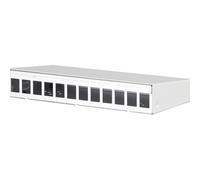METZ CONNECT Boîtier AP Keystone 12 Ports Blanc Pur RAL9010