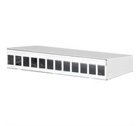 METZ CONNECT Boîtier AP Keystone 12 ports blanc pur RAL9010