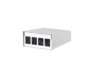 METZ CONNECT Boîtier AP Keystone 4 Ports Blanc Pur RAL9010