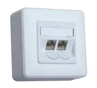 Metz Connect BTR NETCOM Boîtier de connexion C6A module AP 2 ports 180 AP, blanc mat TN C6Amod-2AP-180rw Quantité:1