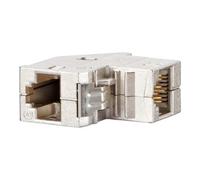 Metz Connect BTR NETCOM Coupleur RJ45 Cat.6 à encliqueter, 90° 1309A1-I Quantité:1