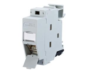 Metz Connect BTR NETCOM Module rail DIN, Cat.6A 1xRJ45, incl. module TN C6Amod-REG-270 Quantité:1