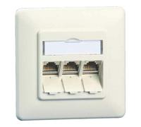 Metz Connect BTR NETCOM Prise de connexion C6A module encastré 3 ports 180°, blanc TN C6Amod-3UP-180rw Quantité:1