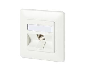 METZ CONNECT C6Amodul 1 Port 180°M UP Blanc Pur