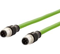 METZ CONNECT Câble de liaison M12 ST-M12 ST, 4 pôles codage D, 2 m