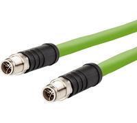 METZ CONNECT Câble de liaison M12 ST-M12 ST, 8 pôles codage X, droit-droit, torsion, 10 m