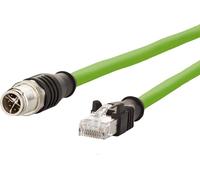 METZ CONNECT Câble de liaison M12 ST-RJ45 ST, 8 pôles codage X, droit-droit, 10 m