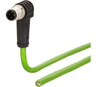 METZ CONNECT Câble de raccordement connecteur M12 à 4 pôles codage D, coudé, 1 m