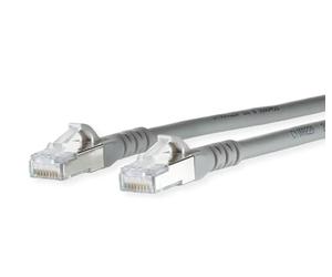 METZ CONNECT Cordon de brassage Cat.6A AWG 26, gris, 1,5 m