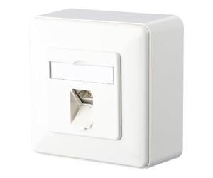 METZ CONNECT E-DAT C6A 1 Port AP, Blanc Pur