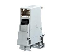 Prise réseau BTRNETCOM pour montage sur rail DIN cat. 6 RAL7035