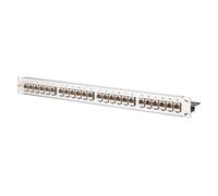 METZ CONNECT E-DAT modul 24x8(8) 1HE Patchfeld Cat.6A, Edelstahl