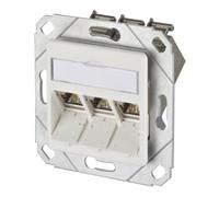 Metz Connect Metz Connect Boîtier de connexion Cat.6A 3xRJ45 rws E-DATmod-3Upk-rws Quantité:1