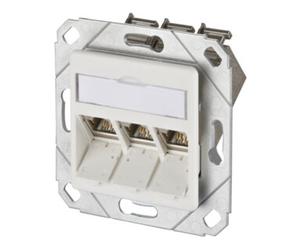 Metz Connect Metz Connect Boîtier de connexion Cat.6A 3xRJ45 rws E-DATmod-3Upk-rws Quantité:1