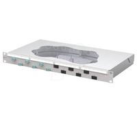 Metz Connect OpDAT fix2 Patchfeld splice 6xLC-D OM3 Panneau de brassage 483 mm (19\ ) 1 UH gris clair