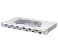 Metz Connect OpDAT fix2 Patchfeld splice 6xLC-D OS2 Panneau de brassage 483 mm (19\ ) 1 UH gris