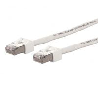 METZ CONNECT Patchkabel Kat.6 (Class E) S/FTP, Ultraflex500 VoIP, AWG 26, LSOH, weiß, 1 m