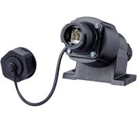 Metz Connect Prise réseau montage apparent (en saillie) CAT 6a 1 port noir