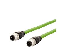 METZ CONNECT Verbindungsleitung M12 ST-M12 St, 4-polig D-kodiert, 2 m