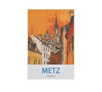 Metz, France，Puzzle pour Adultes 1000 Pièces en Papier Puzzles Jeu Cadeau Accueil Décoratif Mots Croisés（38x26cm）-GD18