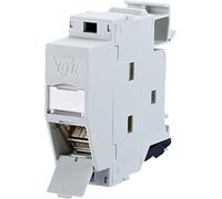 Metz Prise réseau BTRNETCOM adapté pour montage sur rail DIN CAT 6A 270°