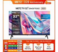 Metz QLED TV 32 "40" pouces télévision LED intelligente Google Tele HDR 10 Dolby Audio Bluetooth 5.1 accordeur de soins oculaires 2025 32MQF7030Z