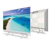 METZ Téléviseur Portable QLED 32 pouces Smart Google TV HDR10 Chromecast Dolby Audio - Blanc
