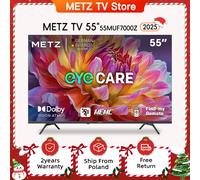 Metz TV 43 55 pouces 4K UHD Smart LED TV Google TV HDR 10 MEMC Dolby Audio Google Cast commande vocale Tuner 43MUF7000Z 55MUF7000Z