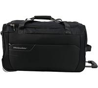 METZELDER Runner Sac/Valise de voyage trolley à roulettes Souple et tendance (Noir (Black), Grande Taille (Soute).