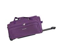 METZELDER Sac Voyages Trolley à roulettes Walker Gros Volume Chargement. (Violet (Purple), Taille Moyenne (soute)_63x32x35cm_72L_2,3kg)