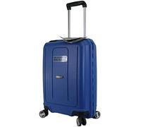 METZELDER Valise Rigide Cabine CLICKER Coque Incassable 100% Polypropylène, Fermeture multipoints, Trolley extérieur Garantie 3 Ans (Bleu (Blue) Jean, S - Small - 38L - 55x38x20cm - 3,2kg)