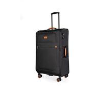METZELDER Valise Souple Retro Extensible Gros Volume Serrure TSA Garantie 1 an, (Noir (Black), L - Large - 115/135L - 79x47x32cm 3,9kg)