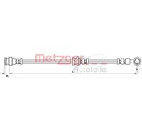 METZGER 4111631 Flexible de frein pour MAZDA