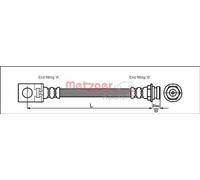 Metzger 4113524 Flexible de frein