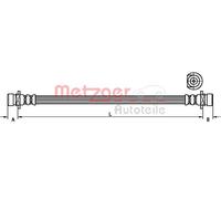 METZGER 4115161 Flexible de frein pour HONDA