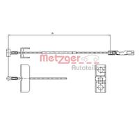 METZGER Câble de frein à main Câble De Frein à Main 11.6802 centre pour OPEL